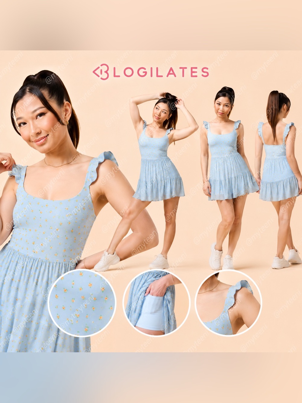 ONE LEFT - 🍊‼️🆕🔥 Blogilates Women’s Ballerina Ruffle Dress